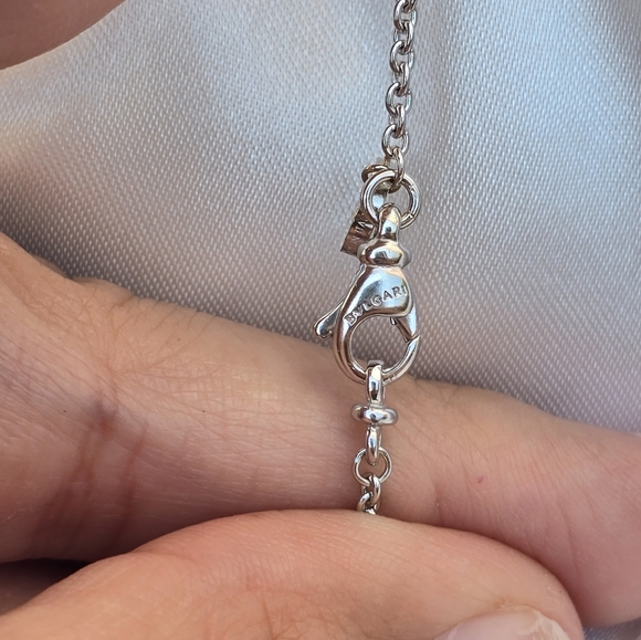 18k White Gold Bvlgari chain - Picture 2 of 9
